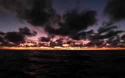 Sunset while crossing Bass Strait